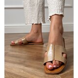 D/CEO Brown flat sole flip-flops with Sarini embossing | ePonuda.com