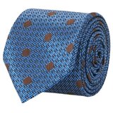 ALTINYILDIZ CLASSICS Men's Blue-brown Patterned Classic Tie Cene