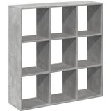 vidaXL Pregrada s knjižno omaro betonsko siva 102x29x103,5cm inž. les, (22009662) | Shoptok.si