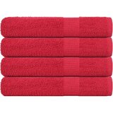 vidaXL Brisače 4 kos rdeča 100x200 cm 360 g/m² 100% bombaž Cene