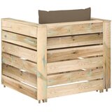  2-dijelna vrtna garnitura s jastucima zeleno impregnirano drvo | shoptok.hr