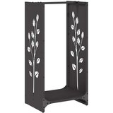  Stalak za drva crni 40x30x80 cm hladno valjani čelik | shoptok.hr