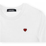 Organic Monkey Pixel Heart T-Shirt - White Bijela | shoptok.hr