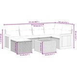  7-dijelni set vrtnih sofa s jastucima bež od poliratana | shoptok.hr