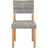  Stolac za blagovanje 2 pcs Kubu Ratan Kubu siva 46 x 55 x 84 cm | Eponuda.com