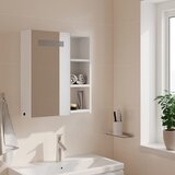  Kupaonski ormarić s ogledalom i LED svjetlom bijeli 45x13x52 cm | shoptok.hr