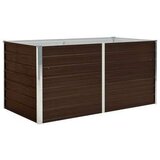  Povišena vrtna gredica smeđa 160 x 80 x 77 cm pocinčani čelik | shoptok.hr