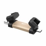 SiliconPower SP500GBUC3S72VPG portable stick-type ssd 500GB, DS72, usb 3.2 gen 2 type-c/type-a, read up to 1050MB/s, write up to 850MB/s, gold Cene