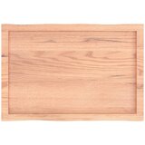 Stolna ploča svjetlosmeđa 80x50x(2-6) cm obrađena hrastovina | Shoptok.si