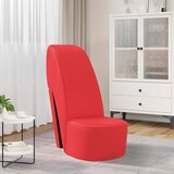  Stolica u obliku visoke pete od umjetne kože crvena | shoptok.hr