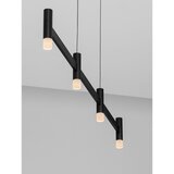 Nova Luce Mat crna LED viseća svjetiljka aluminijska s mogućnosti zatamnjivanja sa sjenilom od akrilnog stakla Poetic – | shoptok.hr