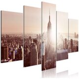  Slika - Sun over Manhattan (5 Parts) Wide Brown 200x100 Cijene
