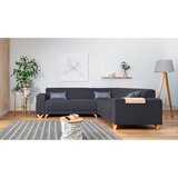 Miuform Antracitno siva raztegljiva/s prostorom za shranjevanje kotna sedežna garnitura (desni kot/v obliki črke L) Classy Sophie – | Shoptok.si