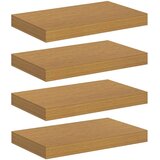  Stenska polica 4 pcs Bež 40 x 23,5 x 4 cm Konstruiran les, (5000201244) | Shoptok.si