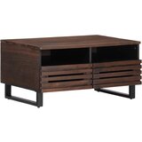  Stolić za kavu smeđe-crni 80x55x40 cm od masivnog drva manga | shoptok.hr