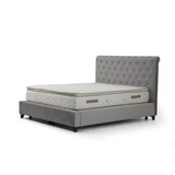 Hanah home deluxe set 150 x 200 v2 grey (dvostruki dušek, baza i uzglavlje