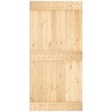  Klizna vrata 100 x 210 cm Čvrsta borovina (neobrađena) | shoptok.hr