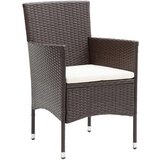  Vrtna garnitura - 2-dijelni vrtni blagovaonski set smeđi poli ratan | shoptok.hr