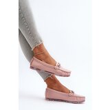 S. BARSKI Women's Leather Moccasins with Pink Ornament S.Barski LR339 | Shoptok.si