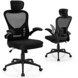  Ergonomski mrežasti pisarniški stol z nihajnim naslonjalom, vrtljiv računalniški stol | Shoptok.si