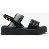 Resti Black women's sandals on a thicker sole Uvino- Footwear | Shoptok.si
