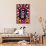  Slika - Frida Kahlo – The Frame (Self-Portrait) 40x60 U prirodnom drvenom okviru | shoptok.hr