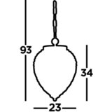 XXXL viseča svetilka | Shoptok.si