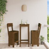 vidaXL Barski stolci 2 kom boja meda 40x48,5x115,5 cm masivna borovina | shoptok.hr