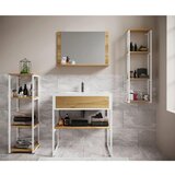 MID.YOU Kopalnica Bitila 80, Bela, Barva Hrasta, 5-Delno | Shoptok.si