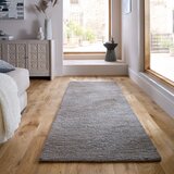 Flair Rugs Siv ročno tkan volnen tekač 80x230 cm Harris Boucle &amp;ndash; Slike