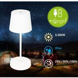 BRILONER 7423016 - LED prigušiva punjiva stona lampa LED/2,6W/5V IP44 bela | Eponuda.com