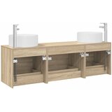  Set namještaja za kupaonicu 3 kom. Hrast sonoma Smeđa 49,5 x 44,5 x 65,5 cm | Shoptok.si