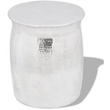 Furnova Sploščen aluminijast stolček/odstavna mizica srebrna, (21914185) Cene