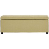  Klupa s pretincem za pohranu 116 cm zelena poliesterska | shoptok.hr