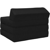 SOFA na razvlačenje Crna 200 x 70 x 10 cm Tkanina | Shoptok.si