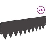  Ograda oko Travnjaka 10 pcs 103 x 30 cm metal Crna | shoptok.hr