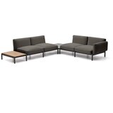 Kave Home Tamno siva podstavljena vrtna sofa (u obliku slova L) Sorells – | shoptok.hr