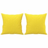  Trosjed s ukrasnim jastucima svjetložuti 180 cm od tkanine | Eponuda.com