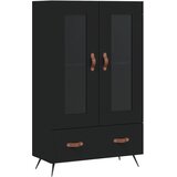 Maison Chic Visoka omara - Komoda - Predalnik črna 69,5x31x115 cm inženirski les, (21722406) Cene