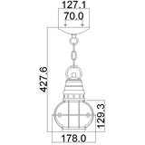 Elstead Lighting Kichler KL-BRIDGEPOINT8S - Spoljašnji luster BRIDGE POINT 1xE27/60W/230V IP44 | Eponuda.com
