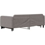  Dnevni krevet na razvlačenje smeđesivi 100 x 200 cm od tkanine | shoptok.hr