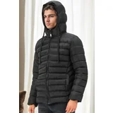 Dewberry M8658 MEN'S COAT-BLACK-1