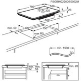 Electrolux EIV84550 Ugradbena ploča, Indukcija, 5 zona za kuhanje, Upravljanje na dodir, Booster, Priključak za napu, I | shoptok.hr