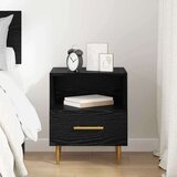 vidaXL Noćni ormarić Crna 40 x 35 x 47.5 cm Konstruirano drvo | shoptok.hr