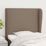  Uzglavlje s ušima smeđesivo 93x23x118/128 cm od tkanine Cijene