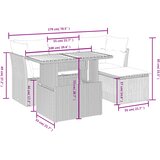  6-dijelni set vrtnih sofa od poliratana s jastucima sivi | shoptok.hr
