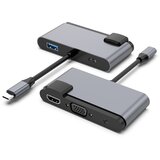 INF 5-v-1 usb-c zvezdišče s hdmi, vga, usb 3.0, zvokom in polnjenjem pd, (21778806) | Shoptok.si