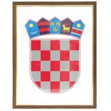 FOTEX Grb Republike Hrvatske drveni okvir, 30x40 cm | shoptok.hr