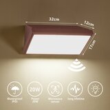  Brilagi-LED Spoljno zidno svetlo sa senzorom TRIANGLE LED/20W/230V braon IP65 | Eponuda.com