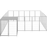  Kavez za pse srebrni 12,1 m² čelični | shoptok.hr